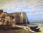 Gustave Courbet The Cliff at Etretat after the Storm (mk09) china oil painting reproduction